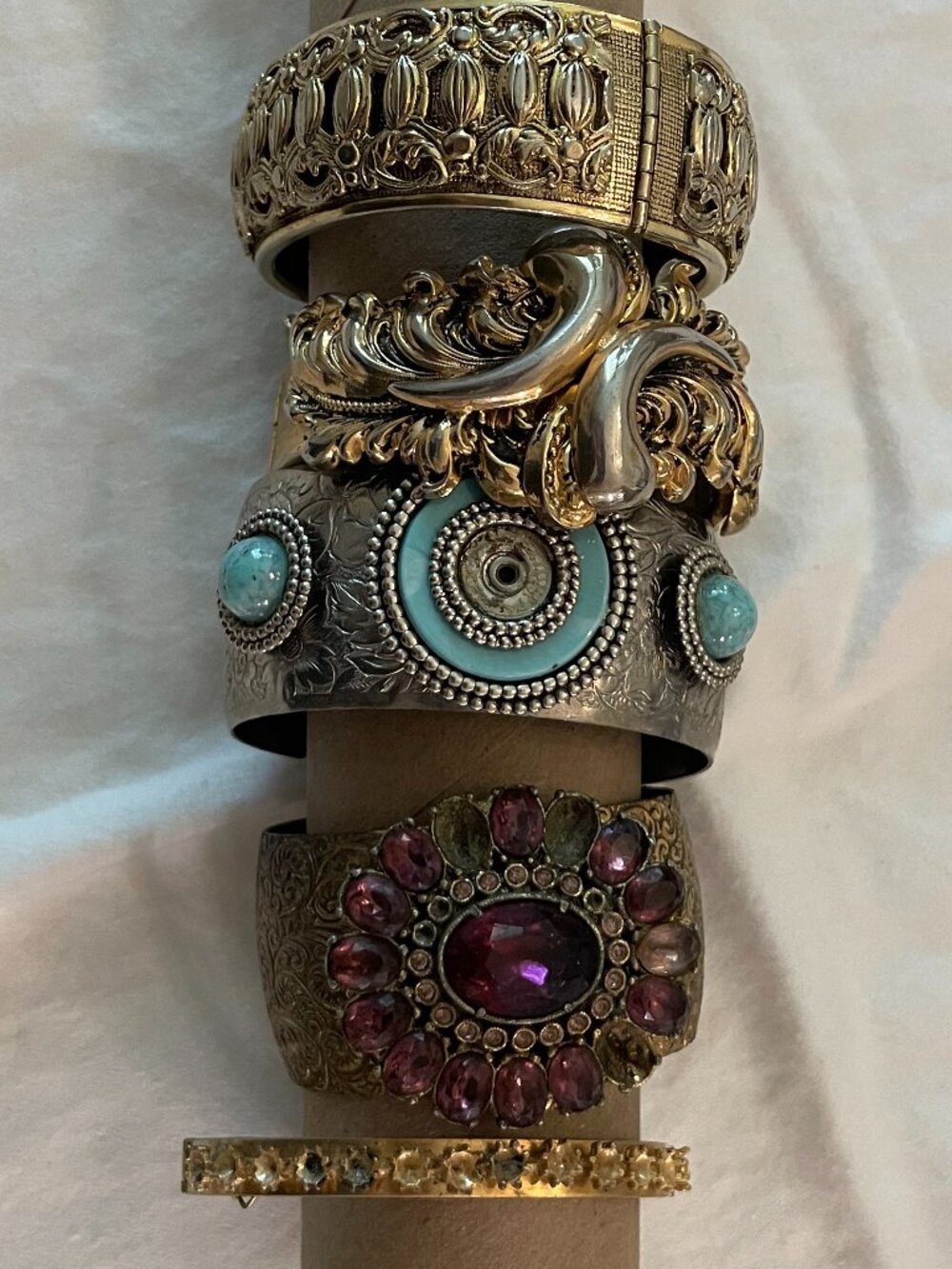 Jewelry maker's lot - five bracelets